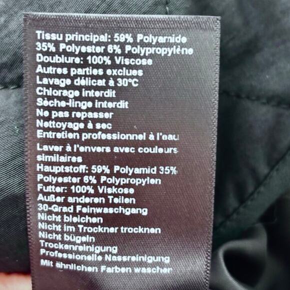 Ba&sh Walas Puff Quilted Zip Front Black Mini Skirt M 2 $195 - Picture 7 of 8